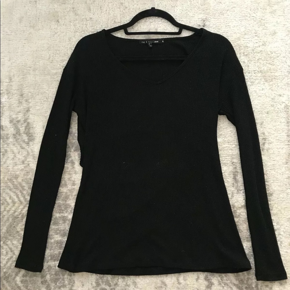 Rag And Bone/jean Long Sleeve W Cut Out Back SZ S